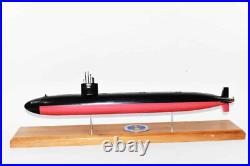 USS Philadelphia (SSN-690) Submarine Model, Navy, Scale Model, Mahogany, 20 inch, LA