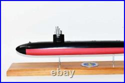 USS Philadelphia (SSN-690) Submarine Model, Navy, Scale Model, Mahogany, 20 inch, LA