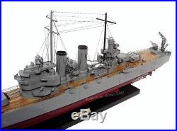 USS Phoenix Battleship Model 40 Handcrafted Wooden Warship Model