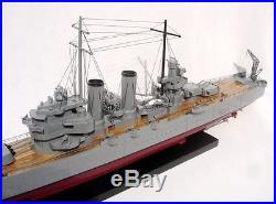 USS Phoenix CL- 46 Brooklyn-class Cruiser Handmade Wooden Warship Model