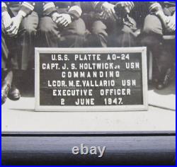 USS Platte AO-24 long 36 photo of crew 1947