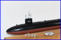 USS Plunger SSN-595 Submarine Model, US Navy, Scale Model, Mahogany, Permit Class