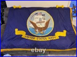 USS Point Defiance LSD-31 US Navy Collection Cruise Book & Flags LOT