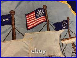 USS Point Defiance LSD-31 US Navy Collection Cruise Book & Flags LOT