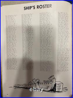 USS Point Defiance LSD-31 US Navy Collection Cruise Book & Flags LOT