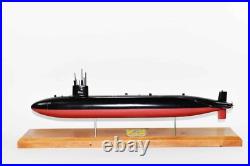 USS Pollack SSN-603 Submarine Model, US Navy, Scale Model, Mahogany, Permit Class