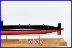 USS Pollack SSN-603 Submarine Model, US Navy, Scale Model, Mahogany, Permit Class