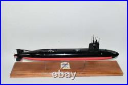 USS Queenfish SSN-651 Submarine Model, US Navy, Scale Model, Mahogany, Sturgeon