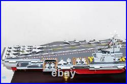 USS Ranger CV-61 Aircraft Carrier Model 36 inches, Navy, Scale Model, Mahogany, Forr