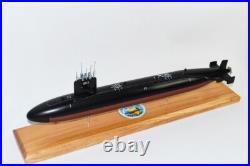 USS Ray SSN-653 Submarine Model, US Navy, Scale Model, Mahogany, Sturgeon Class