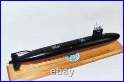 USS Ray SSN-653 Submarine Model, US Navy, Scale Model, Mahogany, Sturgeon Class