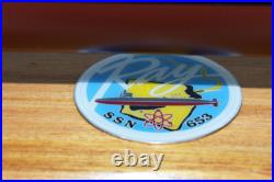 USS Ray SSN-653 Submarine Model, US Navy, Scale Model, Mahogany, Sturgeon Class
