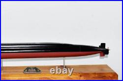 USS Rhode Island SSBN-740 Submarine Model, Navy, Scale Model, Mahogany, 20 inch, Ohio