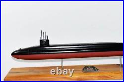 USS Rhode Island SSBN-740 Submarine Model, Navy, Scale Model, Mahogany, 20 inch, Ohio