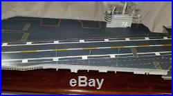 USS Ronald Reagan CVN76 Custom Built Assembled Wooden Ship Model Highly Detailed