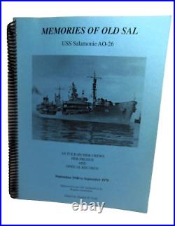 USS Salamonie AO-26 Memories of Old Sal Her Crews Photos 1940 1970 Gordon Cook