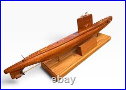USS Salmon SS-573 Sailfish class 22 Handmade Mahogany Submarine Model