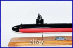 USS Salt Lake City (SSN-716) FLT I Submarine Model, Navy, Scale Model, Mahogany, 20