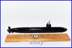 USS San Juan SSN-751 (Black Hull) Submarine Model, Navy, Scale Model, Mahogany, 20
