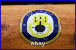 USS San Juan SSN-751 (Black Hull) Submarine Model, Navy, Scale Model, Mahogany, 20