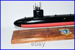 USS Sandlance SSN-660 Submarine Model, US Navy, Scale Model, Mahogany, Sturgeon