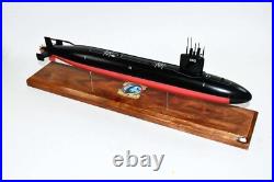 USS Sandlance SSN-660 Submarine Model, US Navy, Scale Model, Mahogany, Sturgeon