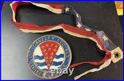 USS Saufley Commissioning Pennant U. S. Navy Destroyer WWII + Metal Plaque