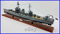USS Savannah CL-42 Battleship Model 40 Handcrafted Wooden Model Scale 1180
