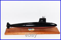 USS Scamp (SSN-588) Submarine Model, Navy, 20 Scale Model, Mahogany, Skipjack