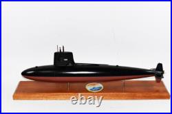 USS Scamp (SSN-588) Submarine Model, Navy, 20 Scale Model, Mahogany, Skipjack