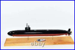 USS Scranton SSN-756 Submarine, Navy, Scale Model, Mahogany, 20 inch, LA Class