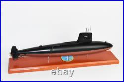 USS Sculpin (SSN-590) Submarine Model, Navy, 20 Scale Model, Mahogany, Skipjack
