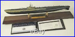 USS Seahorse Submarine Model Signed by Commander Danbury Mint COA