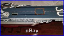 USS Shangri-La Aircraft Carrier Model Ship Highly Detailed Custom Made Wooden