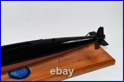 USS Skipjack (SSN-585) Submarine Model, Navy, 20 Scale Model, Mahogany