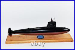 USS Skipjack (SSN-585) Submarine Model, Navy, 20 Scale Model, Mahogany