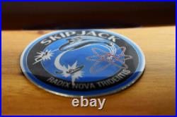 USS Skipjack (SSN-585) Submarine Model, Navy, 20 Scale Model, Mahogany