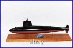 USS Snook (SSN-592) Submarine Model, Navy, 20 Scale Model, Mahogany, Skipjack