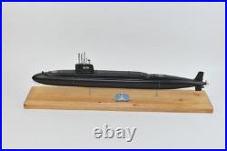 USS Stonewall Jackson SSBN-634 Submarine Model, Navy, Scale Model, Mahogany, 20