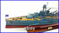 USS TEXAS (BB-35) Battleship Scale 1200 Handcrafted Wooden Ship Model