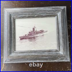 USS Talbot Official U. S. Navy Photograph 8x10 On 13x15 Frame Fliavcenl Starboard