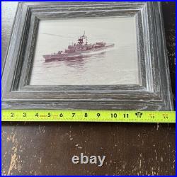 USS Talbot Official U. S. Navy Photograph 8x10 On 13x15 Frame Fliavcenl Starboard