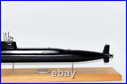USS Tecumseh SSBN-628 Submarine Model, Navy, Scale Model, Mahogany, 20 inch, James