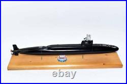 USS Tecumseh SSBN-628 Submarine Model, Navy, Scale Model, Mahogany, 20 inch, James