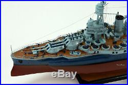 USS Texas BB-35 New York-Class Battleship 35 Wooden Ship Model Scale 1200