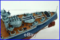 USS Texas BB-35 New York-Class Battleship 35 Wooden Ship Model Scale 1200