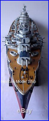 USS Texas BB-35 New York Class Battleship 36 Handcrafted Wooden Ship Model