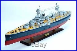 USS Texas BB-35 New York-Class Battleship 36 Handmade Wooden Ship Model