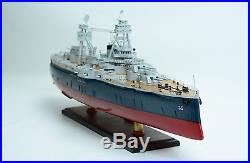 USS Texas BB-35 New York Class Battleship 36 Handmade Wooden Warship Model