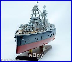 USS Texas BB-35 New York Class Battleship 36 Handmade Wooden Warship Model